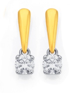 18ct%2C+Diamond+Solitaire+Earrings