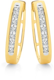 9ct%2C+Diamond+Channel+Set+Huggie+Earrings