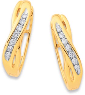 9ct%2C+Diamond+Huggie+Earrings