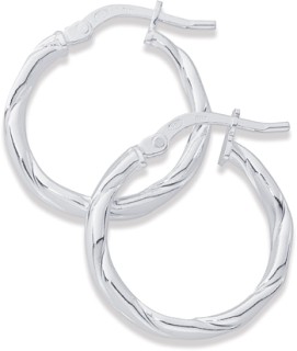 Sterling+Silver+Twist+Pattern+Hoops