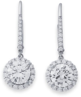 Sterling+Silver+Round+Cubic+Zirconia+Cluster+Pendant