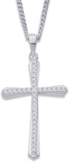 Sterling+Silver+Cubic+Zirconia+Pendant