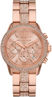 Michael+Kors+Brynn+Rose+Tone+Chronograph+Ladies+Watch