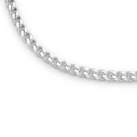 Sterling+Silver+55cm+Bevelled+Diamond-Cut+Curb+Chain