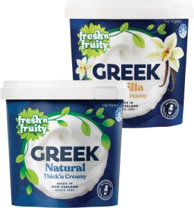 Freshn-Fruity-Greek-Yoghurt-Tub-1kg on sale