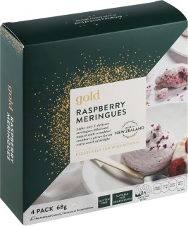 Gold+Raspberry+Flavoured+Meringues+4+Pack