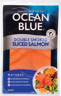 NEW+Ocean+Blue+Double+Smoked+Sliced+Salmon+80g