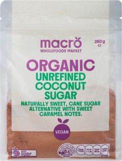 macro+Organic+Unrefined+Coconut+Sugar+250g