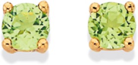 9ct+Peridot+Studs