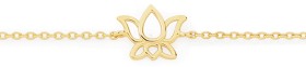 9ct-19cm-Lotus-Bracelet on sale