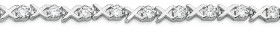 Sterling+Silver+Hugs+%26amp%3B+Kisses+Cubic+Zirconia+Bracelet