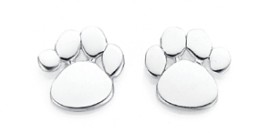 Sterling+Silver+Paw+Print+Studs