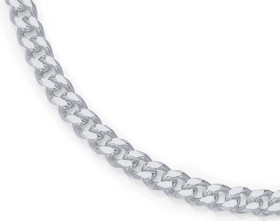 Sterling+Silver+50cm+Bevelled+Curb+Men%26%23039%3Bs+Chain