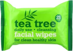 XBC+Tea+Tree+Facial+Wipes+25s+2pk