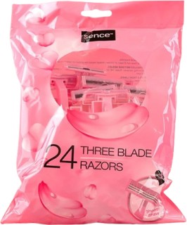 Sence+Disposable+Razors+Triple+Blades+24+Pack