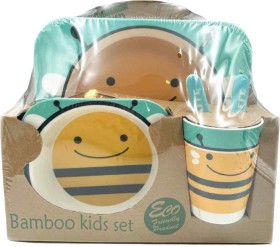 Kids-Bamboo-Bumblebee-5-Piece-Tableware-Set on sale