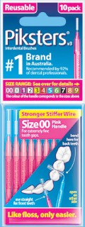 Piksters%26reg%3B+Interdental+Brushes+Pink+Size+00+10+Pack