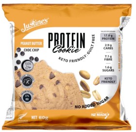 Justine%26%23039%3Bs+Keto+Peanut+Butter+Choc+Chip+Protein+Cookie+60g