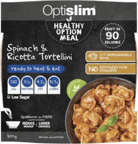 Optislim+Healthy+Option+Meal+Spinach+%26amp%3B+Ricotta+Tortellini+300g