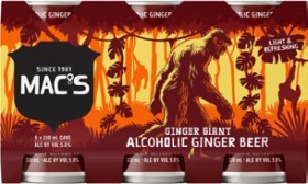 Macs-Alcoholic-Ginger-Beer-5-6-x-330ml-Cans on sale