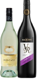 Brown+Brothers+Classics+Range+750ml+or+Hardys+VR+Range+1L