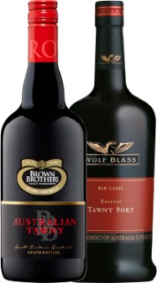 Brown-Brothers-Tawny-or-Wolf-Blass-Red-Label-Austalian-Tawny-750ml on sale