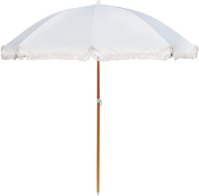 Marquee-Beach-Umbrella-With-Tassels on sale