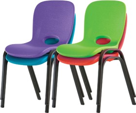 Lifetime-Asstd-Stacking-Chair on sale