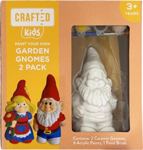 Crafted-Paint-Your-Own-Plaster-Garden-Gnome-Pack-of-2 on sale