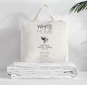 White-Home-200GSM-Cotton-Duvet-Inners on sale