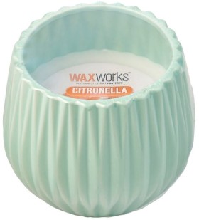 NEW-Waxworks-Cement-Leaf-Citronella-Candle on sale