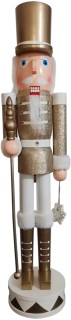 Bouclair-Christmas-Winter-Luxe-Large-Snowflake-Nutcracker-Gold-90-cm on sale