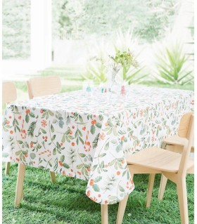 Jolly+%26amp%3B+Joy+Christmas+Holly+Flannel+Back+Tablecloth+Multicoloured