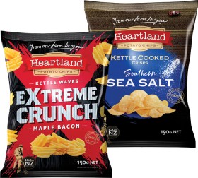 Heartland+Kettle+Cooked+Premium+Potato+Crisps+or+Extreme+Crunch+150g