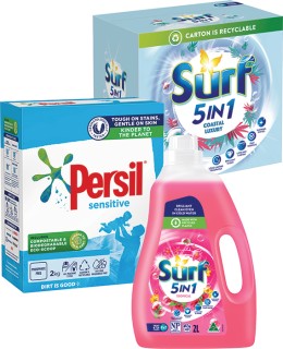 Persil+Laundry+Powder+2kg+or+Surf+Laundry+Powder+3kg+or+Surf+2L