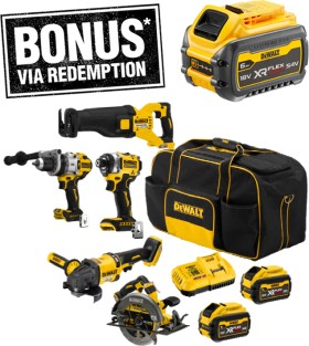 DeWalt-Mixed-Voltage-5-Pce-Combo-Kit on sale