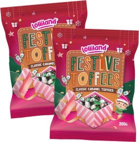 Lolliland-Festive-Toffees-200g on sale