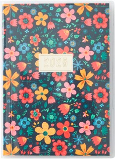 2025+Diary+-+A6+Week-To-View+Floral