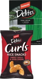 Fantastic+Rice+Crackers%2C+Delites+or+Curls+80-100g