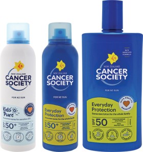 Cancer+Society+SPF50+400ml+or+SPF50%2B+175g