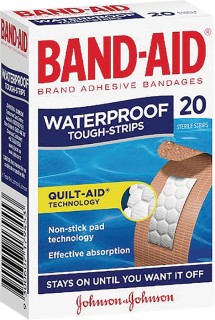 Band+Aid+Plasters+Tough+Strips+Waterproof+20s