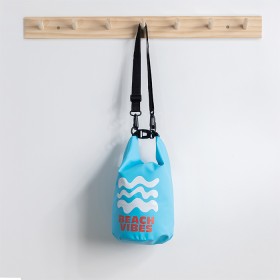 Waterproof+Beach+Bag+-+Blue