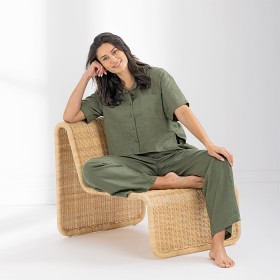 Eco-Anthology-Linen-Blend-Boxy-Shirt on sale