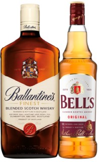 Ballantine%26%23039%3Bs+Finest+Blended+Scotch+Whisky+or+Bell%26%23039%3Bs+Blended+Scotch+Whisky+1L