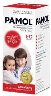 Pamol+250mg%2F5ml+All+Ages+Strawberry+Colour+Free+200ml+%28limit+2%29