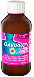 Gaviscon+Dual+Act+Mixed+Berry+Liquid+300ml