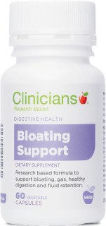 Clinicians+Bloating+Support+Vege+Caps+60+Capsules