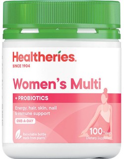 Healtheries+Women%26%23039%3Bs+Multi+with+Probiotics+One-A-Day+100+Tablets