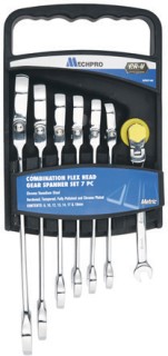 Mechpro-Blue-Flex-Head-Ratcheting-Spanner-Set-7-Piece on sale