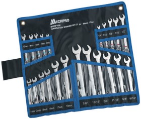 Mechpro-Blue-Combination-Spanner-Set-22-Piece on sale